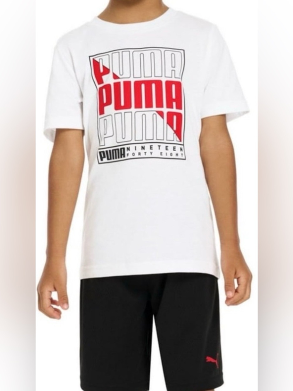 Puma Baby Boys 2 Pc Active Wear Set Shirt & Shorts Summer Outfit 18 Months NWT